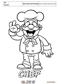 ingilizce boyama sayfaları